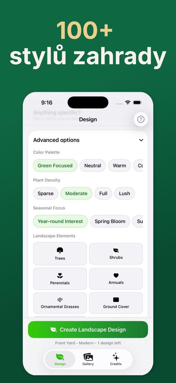 AI Landscaping na iPhonu – obrazovka 4