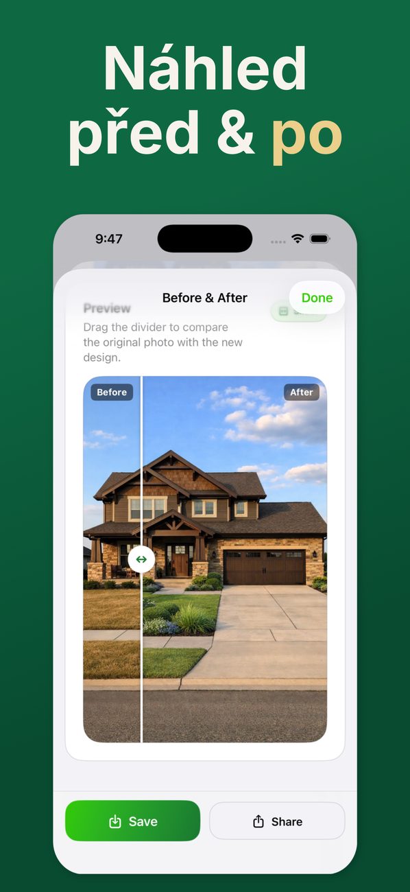 AI Landscaping na iPhonu – obrazovka 5