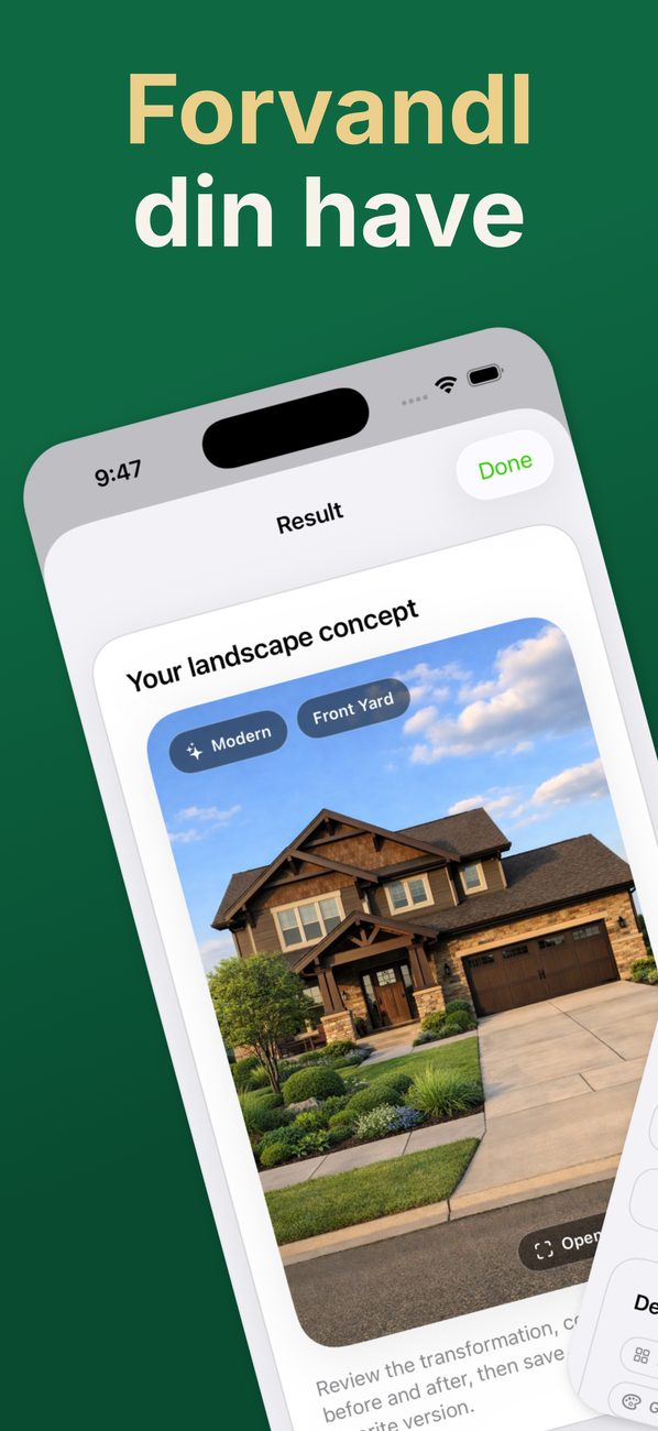 AI Landscaping på iPhone – billede 2