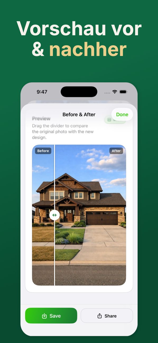 AI Landscaping auf dem iPhone – Bild 5