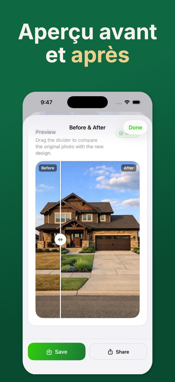 AI Landscaping sur iPhone – écran 5