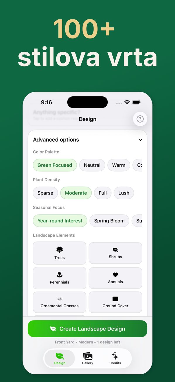 AI Landscaping na iPhoneu – zaslon 4