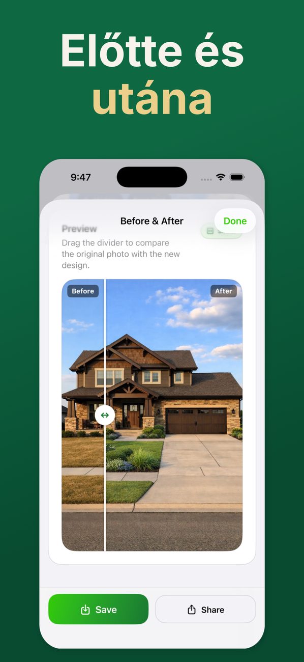 AI Landscaping iPhone-on – 5. képernyő