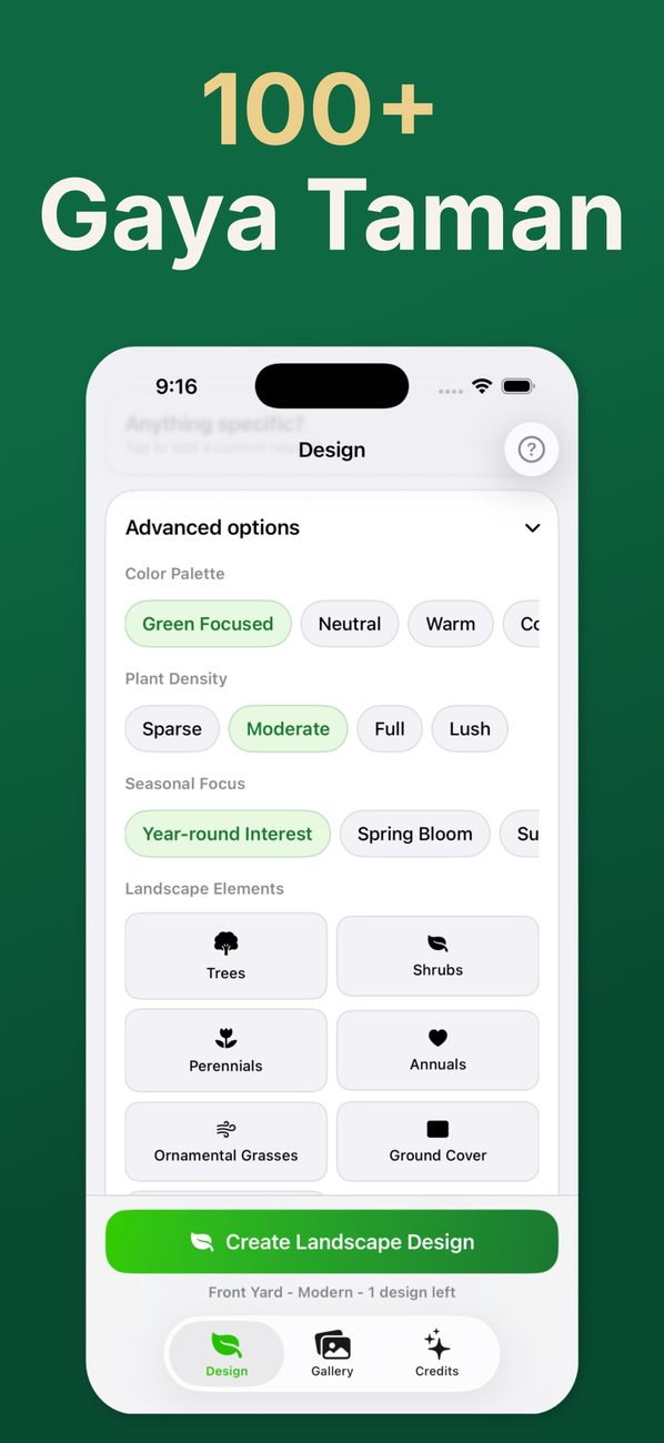AI Landscaping di iPhone – layar 4
