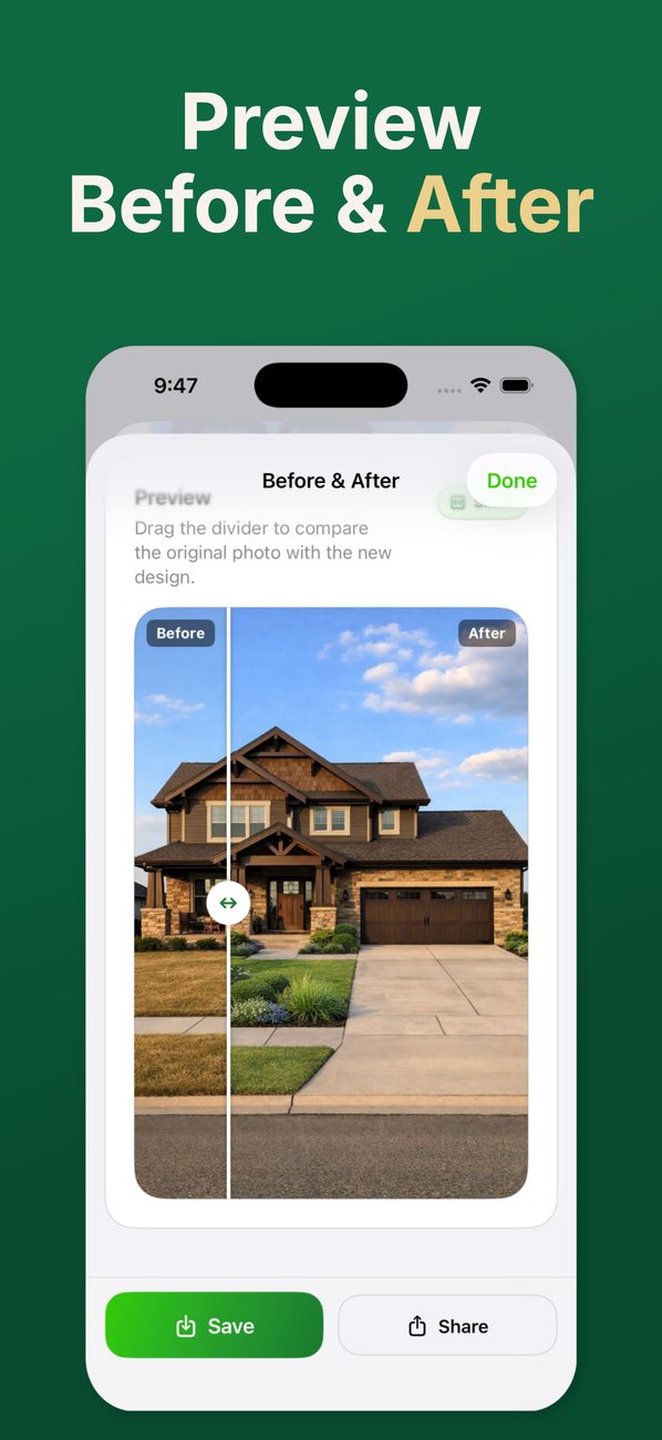 AI Landscaping on iPhone — screen 5