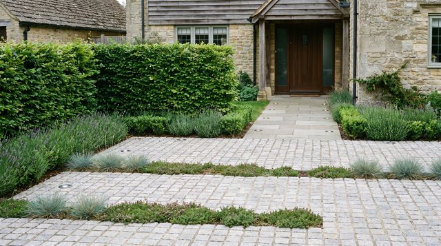 Driveway and entrance