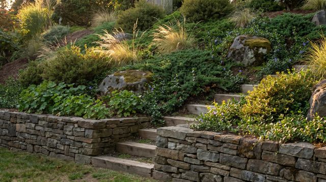 Sloping garden