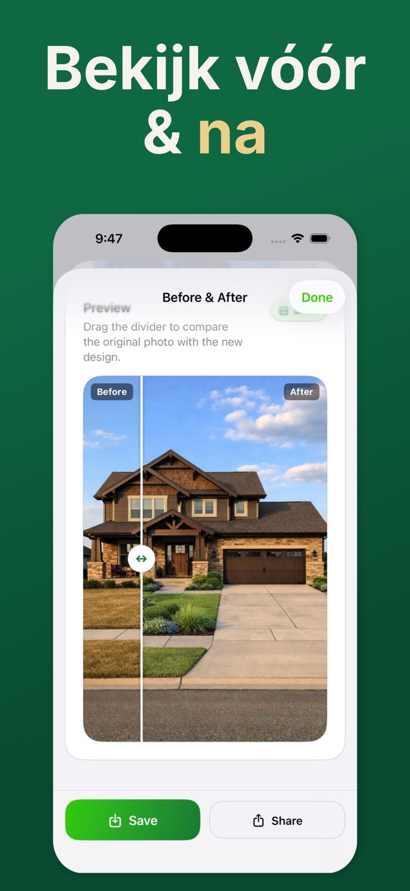 AI Landscaping op iPhone – beeld 5