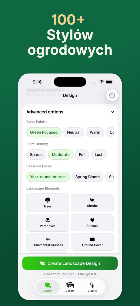 AI Landscaping na iPhonie – ekran 4
