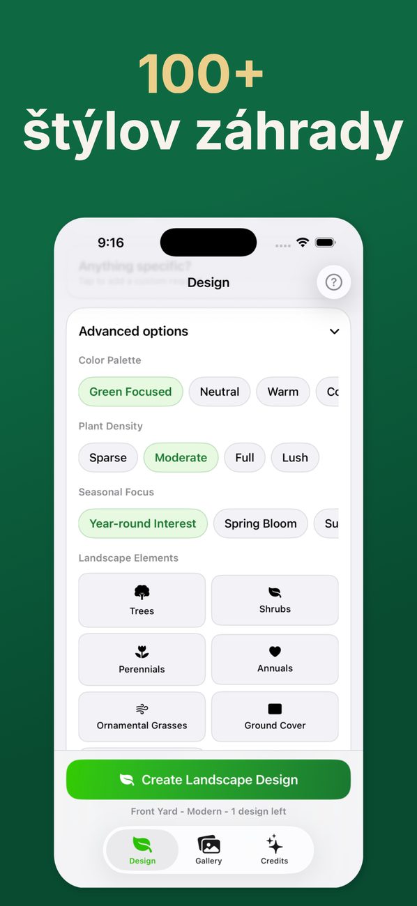 AI Landscaping na iPhone – obrazovka 4