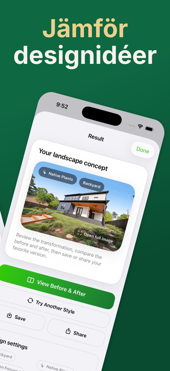 AI Landscaping på iPhone – bild 3
