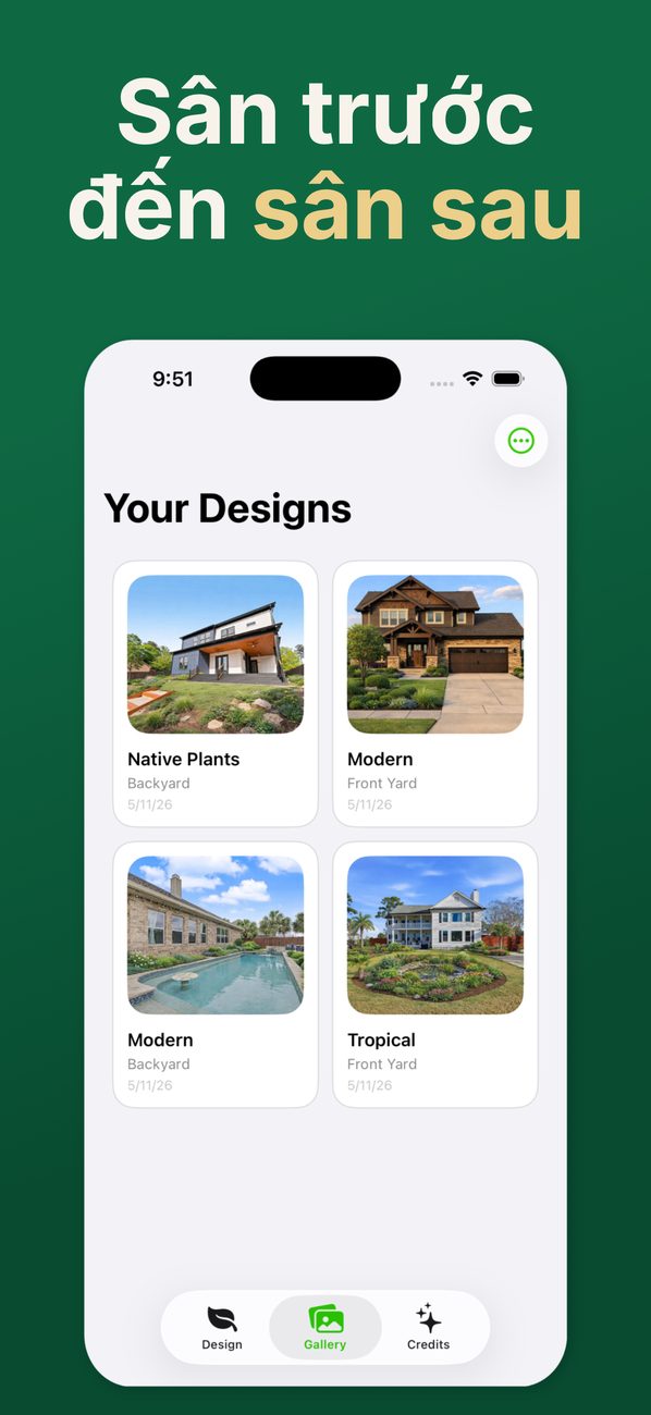 AI Landscaping trên iPhone – màn hình 6